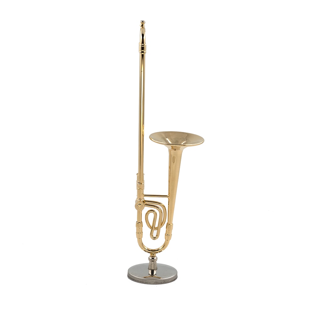 Copper Trombone Model Miniature