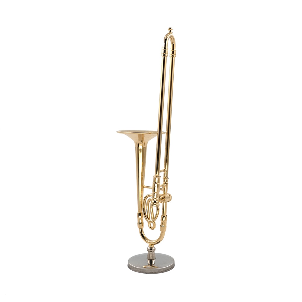 Copper Trombone Model Miniature