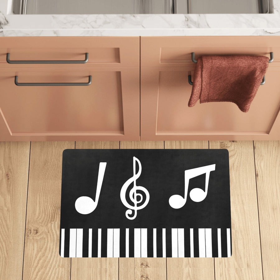 Cartoon Music Kitchen Mat 28"x17"