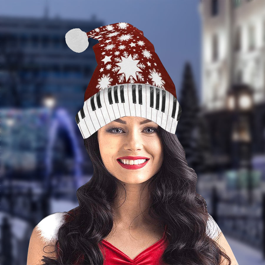 Piano Christmas Santa Hat