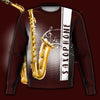 Saxophone Dark Red Sweatshirt