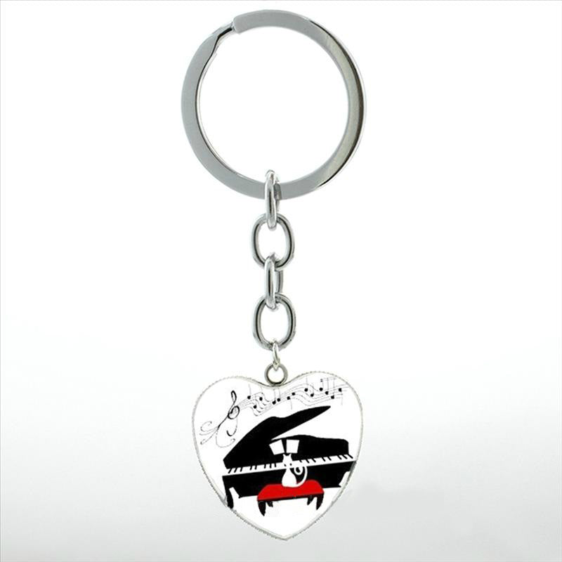 Free - Piano Heart Keychain - Artistic Pod Review