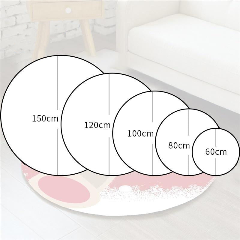 Treble Clef Piano Key Round Rug