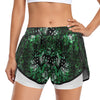 Musical Green Sports Shorts