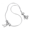 Silver Music Note Chain Bracelet