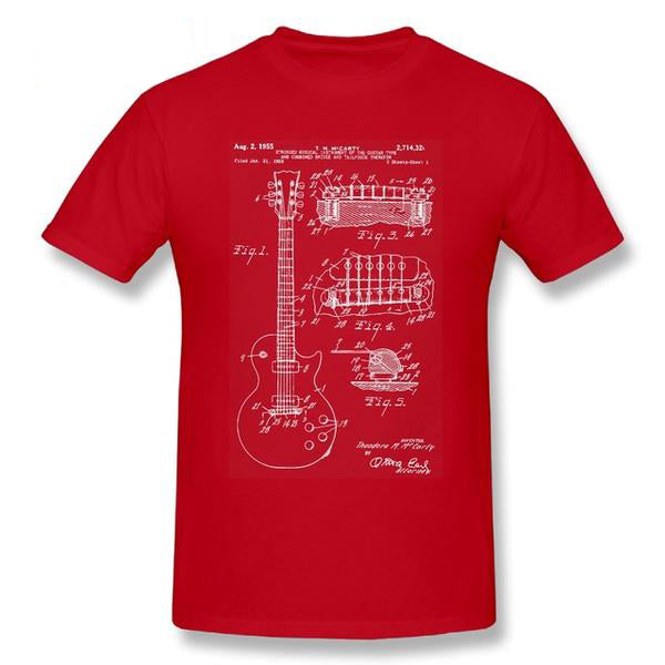Guitar Blue Print T-shirt