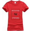 Multi Colors French Horn T-shirt - Women-Red / S - { shop_name }} - Review
