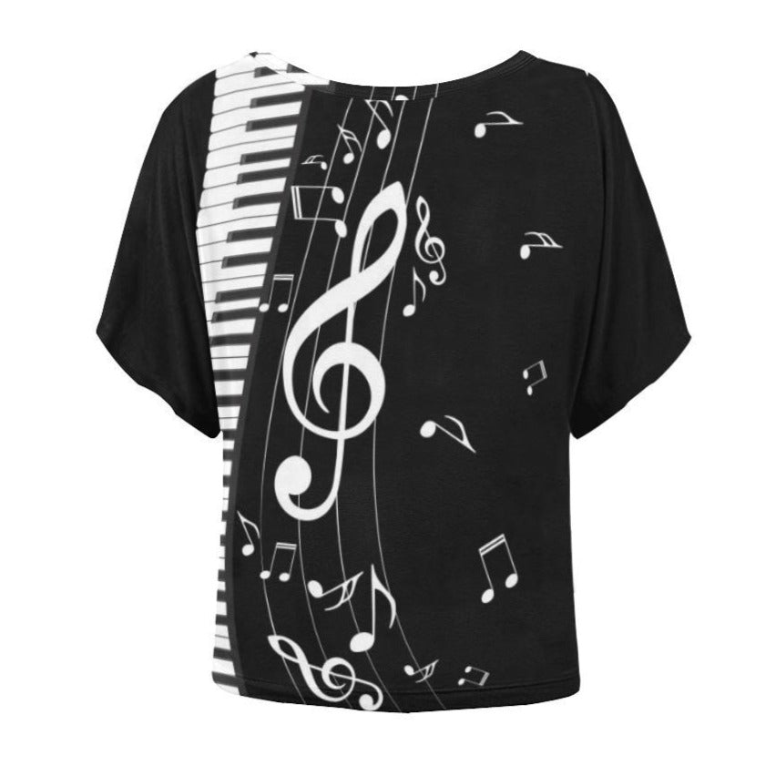 Piano Keys Batwing T-Shirt