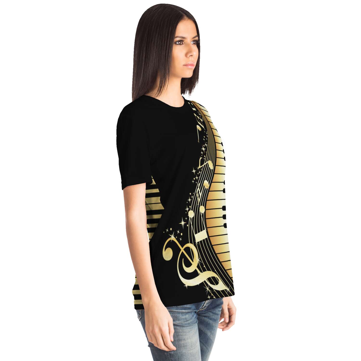 Piano Keys Music Notes T-Shirt