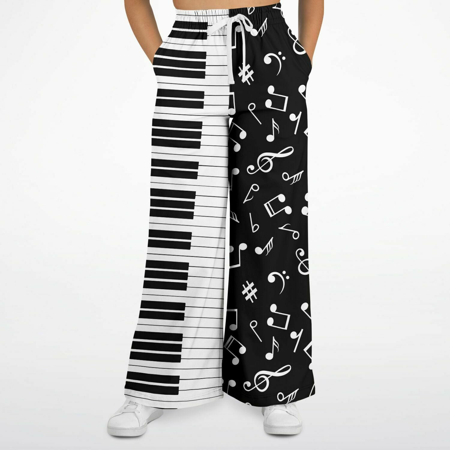 Music Piano Keys Flare Jogger