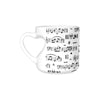 Zip-up Music Sheet Heart-shaped Mug