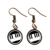 Retro Music Piano Earrings