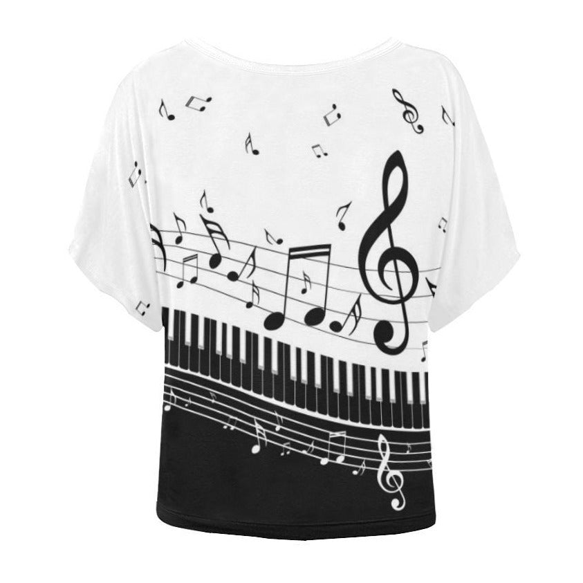 Piano Music  Batwing T-Shirt