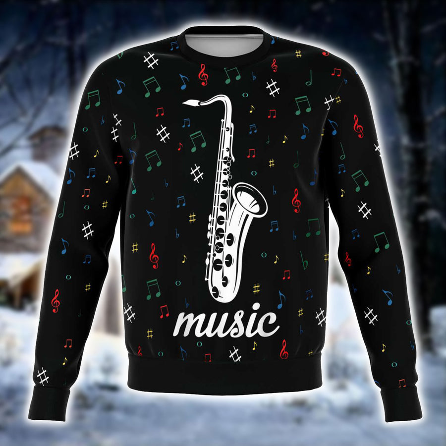 Saxophone Black Sweatshirt