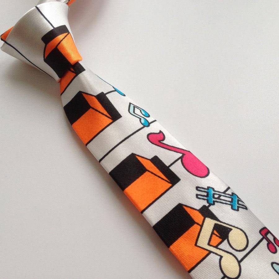 Piano Keys Music Notes Necktie