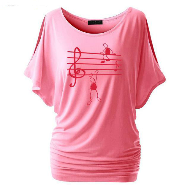 Music Notes Short Sleeve T-Shirt