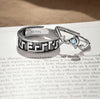 Authentic Silver Music Notes Couple Ring