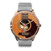Guitar Leather Watch - Mens 40mm / Silver Metal Mesh - { shop_name }} - Review