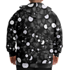 Vinyl Pattern Plus-Size Zip Hoodie
