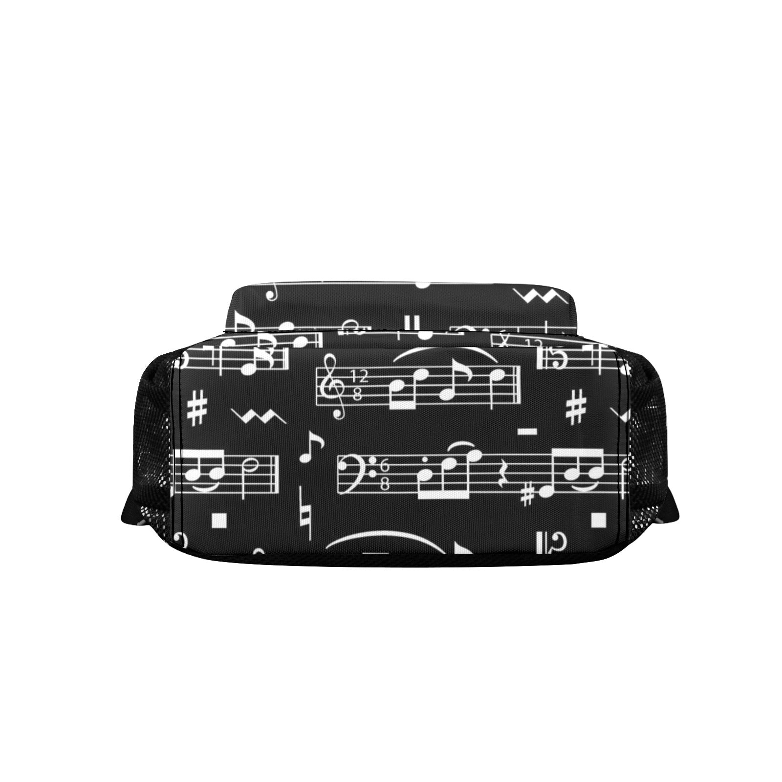 Black Music Scores 17-inch Casual Backpack