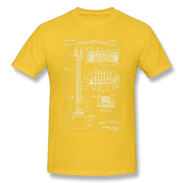 Guitar Blue Print T-shirt