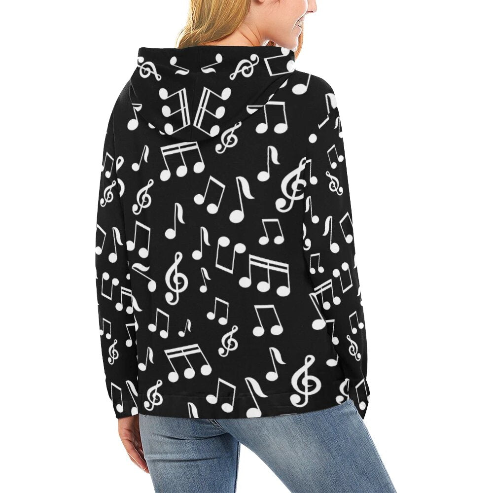 Music Notes Women's Hoodie