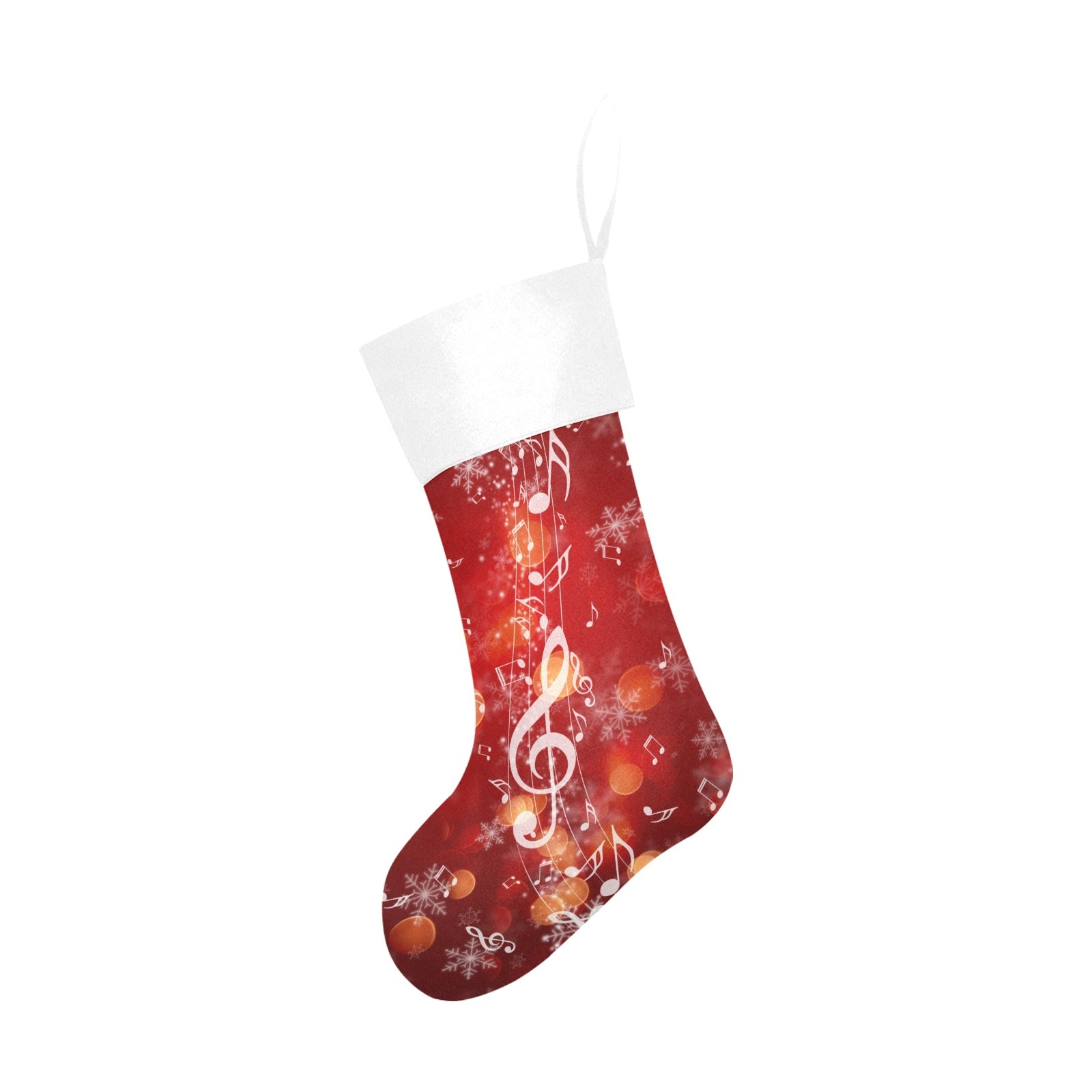 Music Notes Christmas Stocking