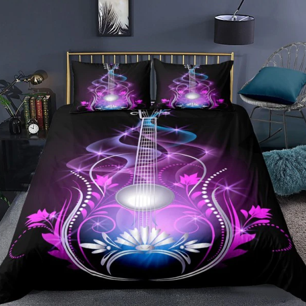 Treble Clefs Guitar Bedding Set
