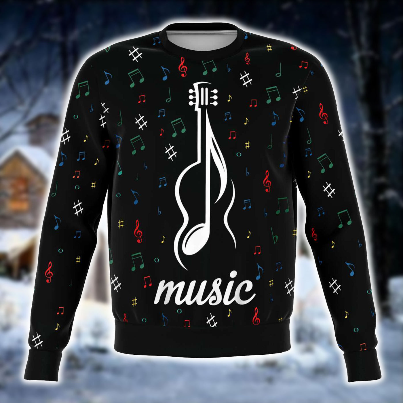 Guitar Black Sweatshirt
