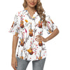 Violin Flowers Hawaiian Shirt