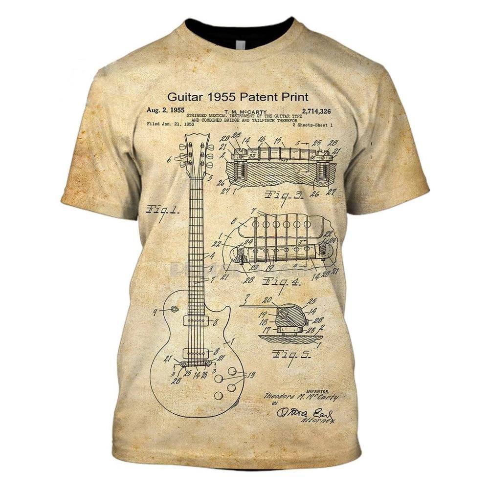 Guitar 1955 Patent Print Hoodie