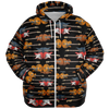 Electric Guitar Plus-Size Zip Hoodie
