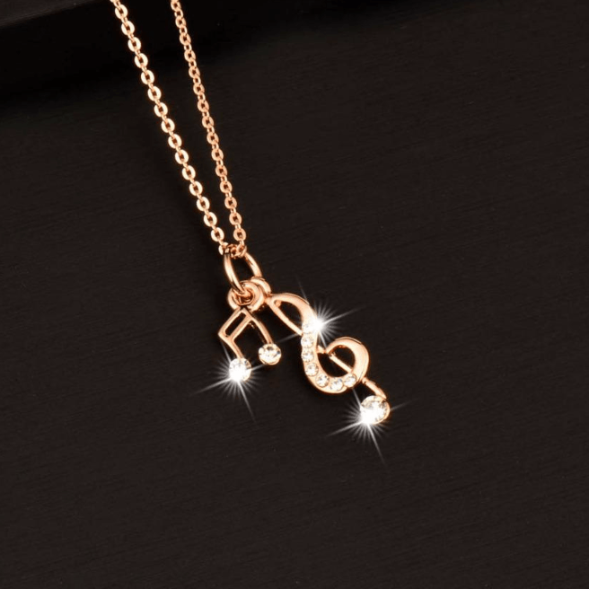 Premium Music Notes Pendant Necklace
