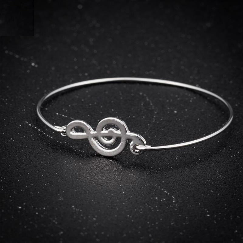 Treble Clef Bangle
