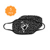 Musical Notes Heart Mask