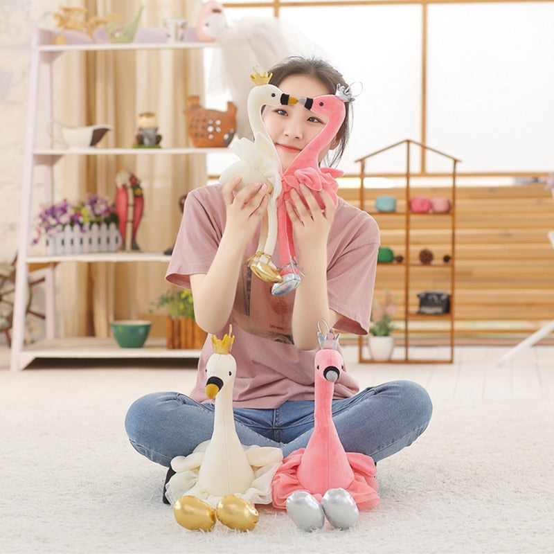 Ballet Swan & Flamingo Plush Toy