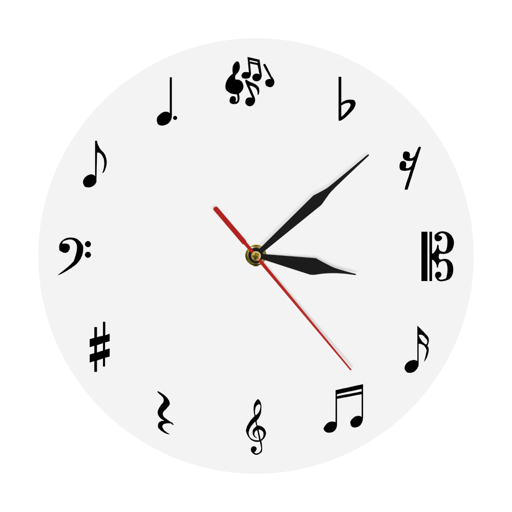 Music Note Wall Clock