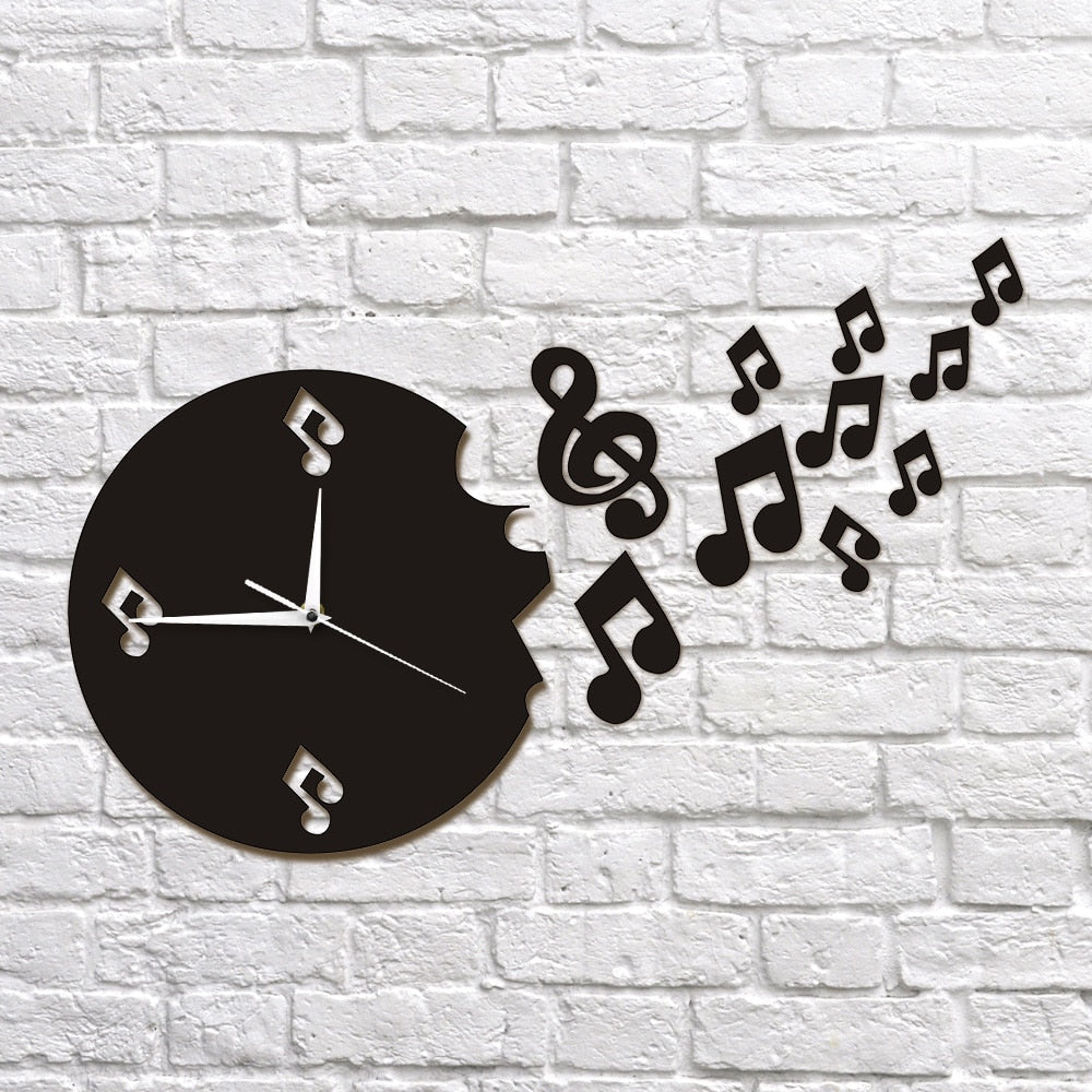 Musical Notes Flow Wall Clock - { shop_name }} - Review