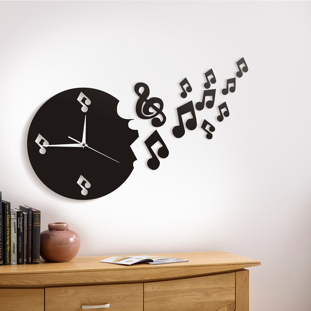 Musical Notes Flow Wall Clock - { shop_name }} - Review