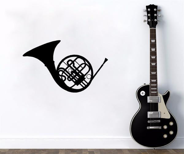 French Horn Decal Vinyl Sticker