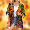 Colorful Music Notes Chiffon Kimono