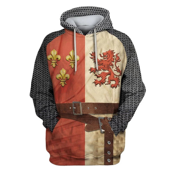Knights Templar 3D Hoodie