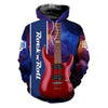 3D Rock Guitar Print Hoodie/Sweatshirt - Hoodie / XS - { shop_name }} - Review