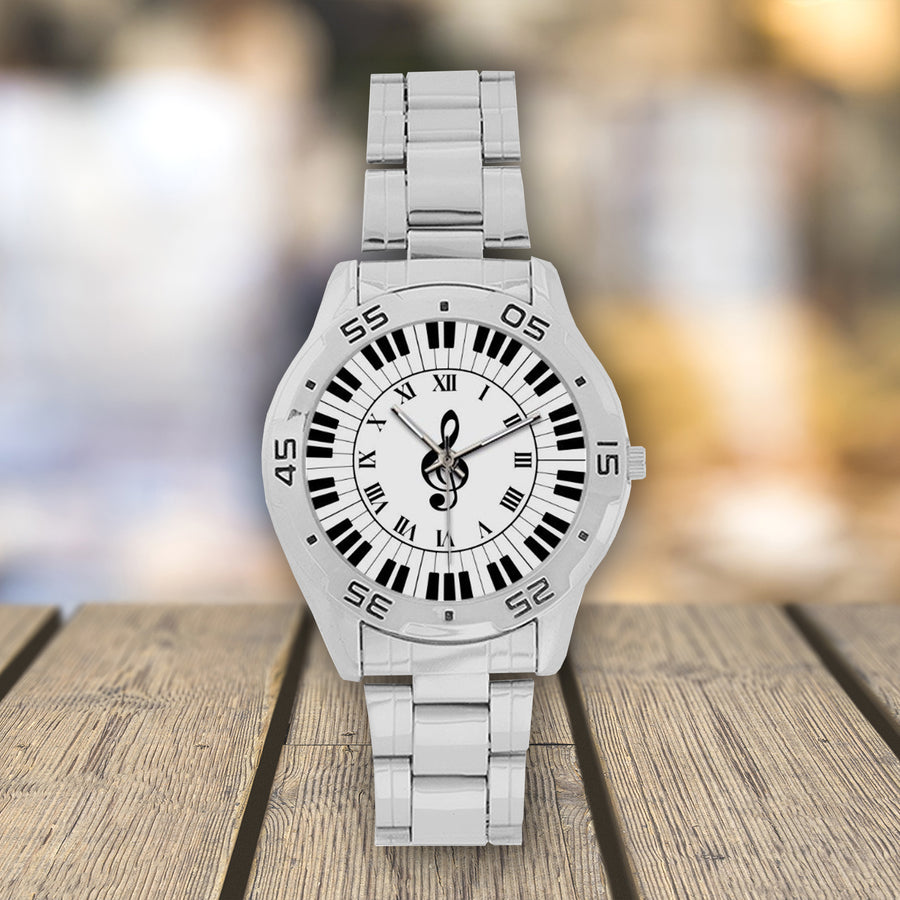 Piano Keys Analog Watch