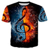 3D Guitar & Music T-Shirt - Music Note / Asian Size S - { shop_name }} - Review