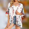 Music Abstract Color Chiffon Kimono