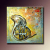 French Horn Painting Wall Art