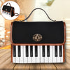 Piano Keys Waterproof Canvas Bag