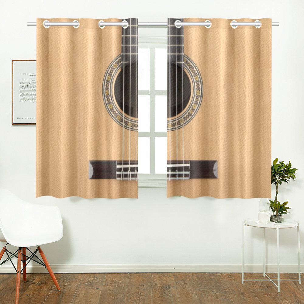 Classical Guitar Window Curtains