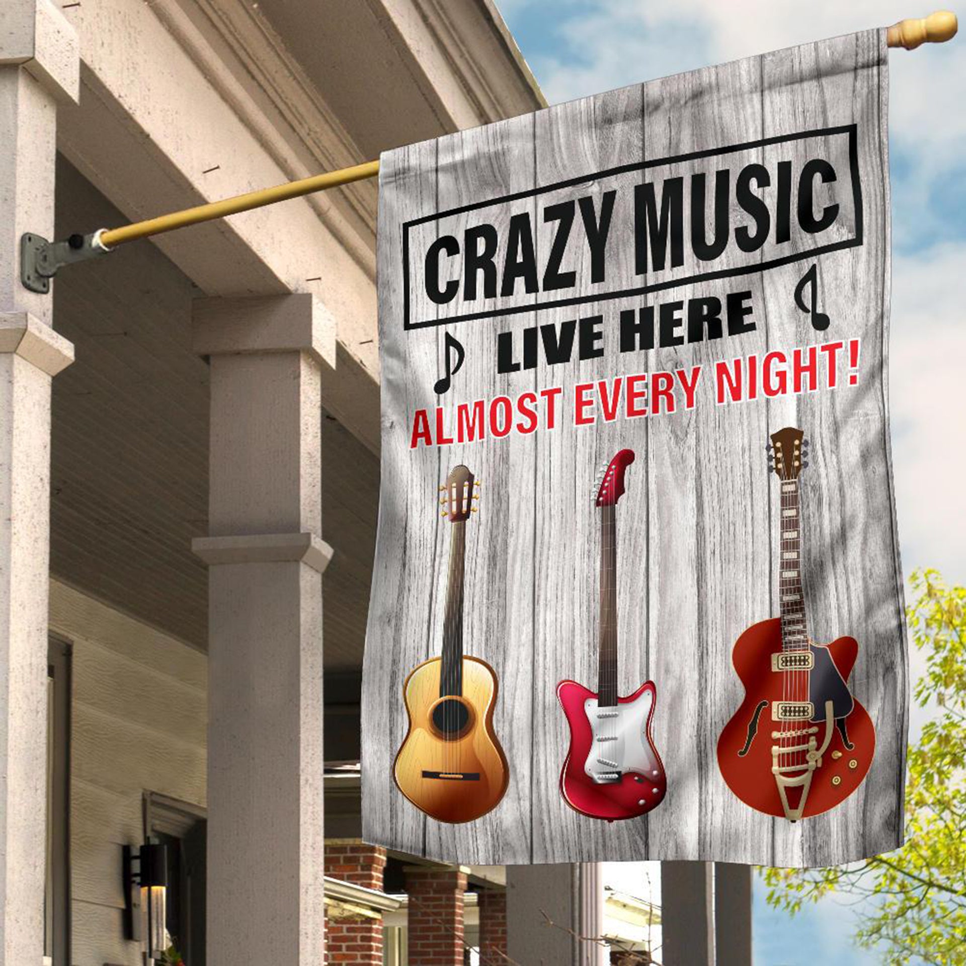 Music Live Here Flag